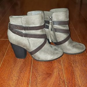 Brown Heeled Booties